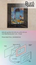 Cargar imagen en el visor de la galería, Edición giclée medida final hasta 35 X 45 cm. con Marialuisa de 7 cm. / 12 pz