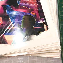Cargar imagen en el visor de la galería, Edición giclée medida final hasta 35 X 35 cm con Marialuisa de 3 cm. / 12 pz