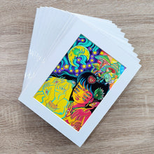 Cargar imagen en el visor de la galería, Edición giclée medida final hasta 18 X 23 cm. con Marialuisa de 3 cm. / 12 pz